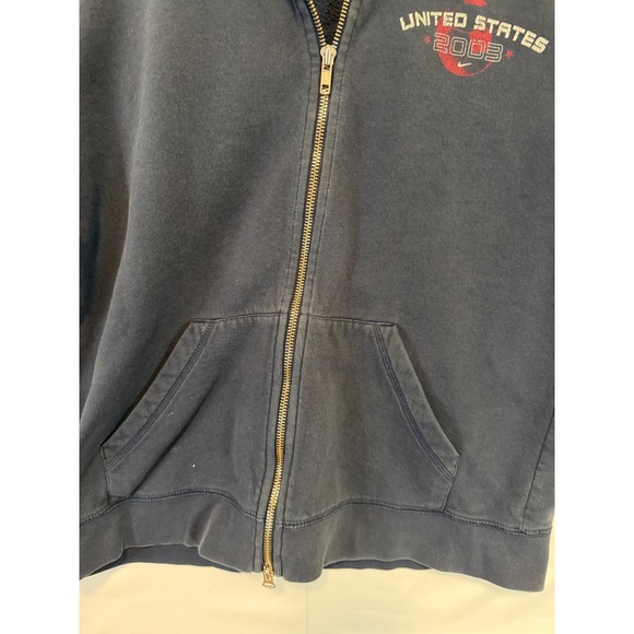 Nike 2003 United States National Soccer Team Hoodie Jacket Size Youth M 8-10 Zip - Picture 3 of 9